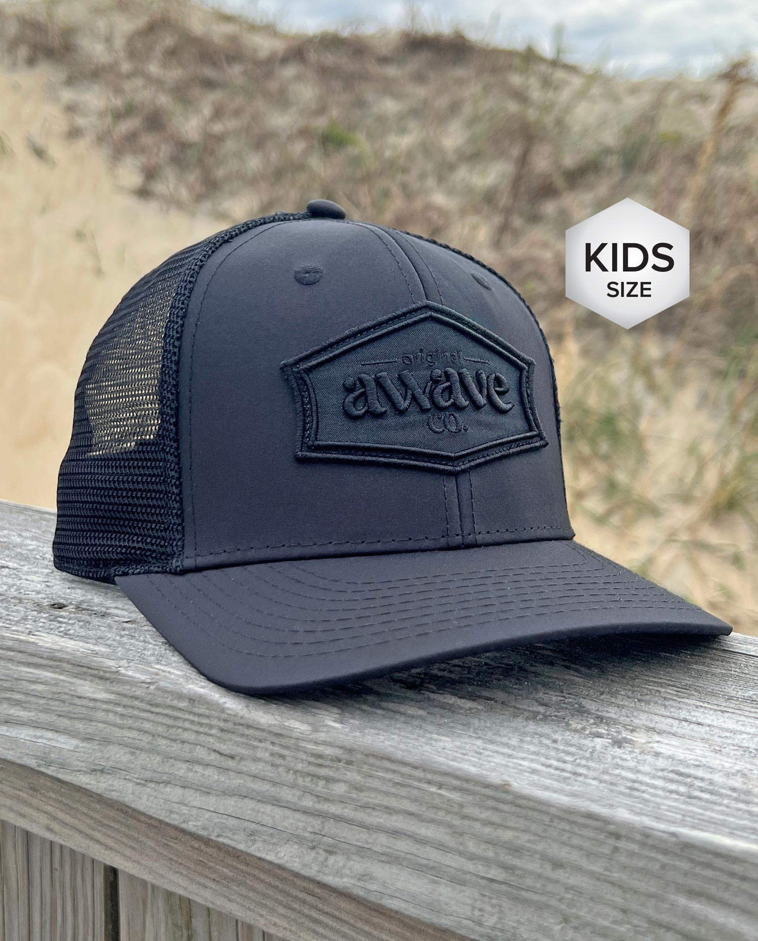 Kids Classic Trucker Hat - Black Fox