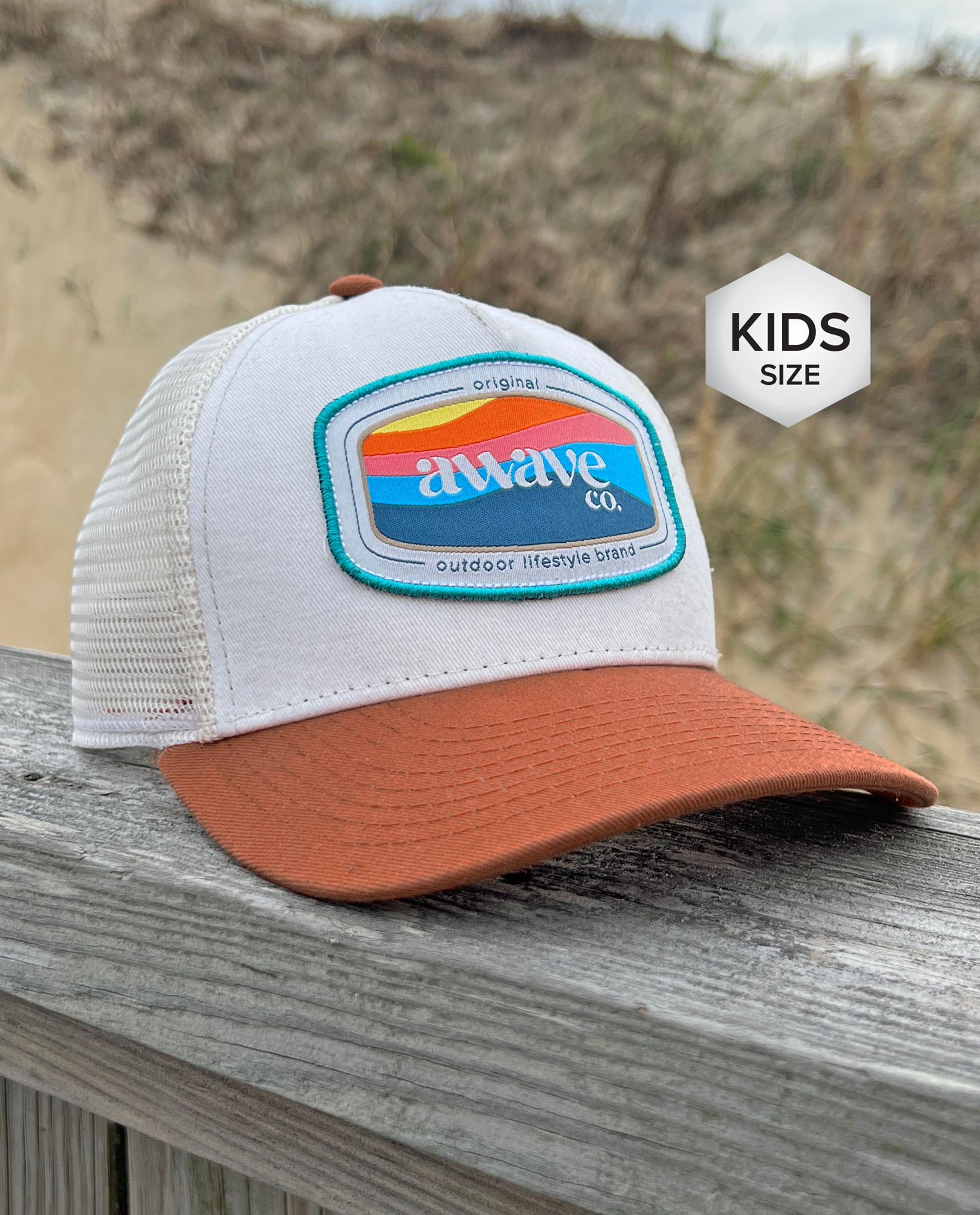Kids Retro Trucker Hat - Sunset