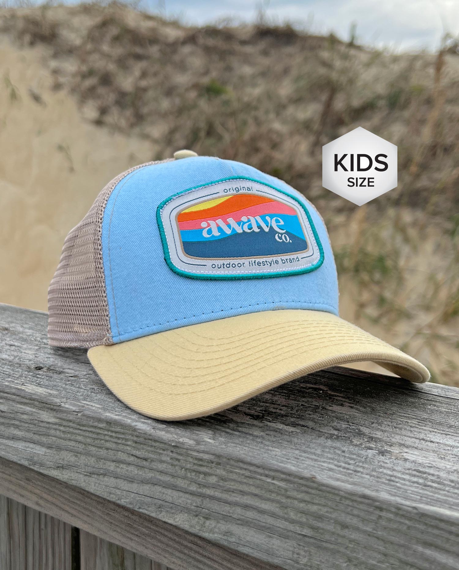 Kids Retro Trucker Hat - Tidal Wave